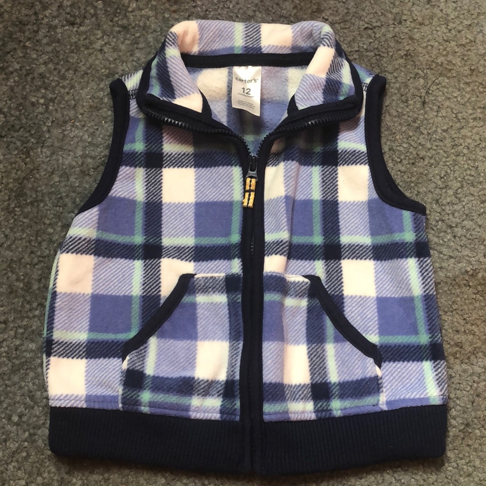 Adorable vest for 12M old boys.